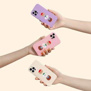 [갤럭시A]코튼 굿프렌즈 곰돌이패치 컬러 소프트케이스 A33 A53 A32 A42 A21s A10e A90 퀀텀 와