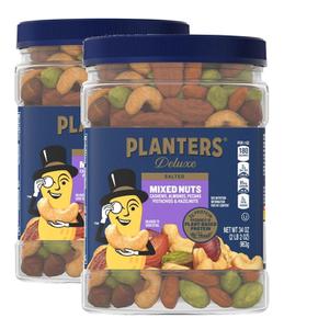 [해외직구] Planters 플랜터스 디럭스 솔티드 믹스 넛 견과류 963g 2팩