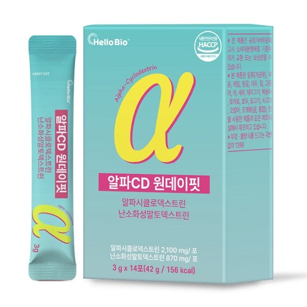알파CD 원데이핏 알파시클로덱스트린 난소화성말토덱스트린 14포 1박스