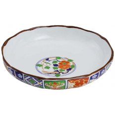 세련된 접시 : 아리타산 도자기 고이만리 국화 5치수 접시 Japanese Plate PorcelainSize(cm)