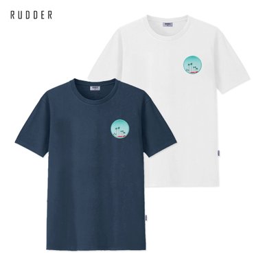 [RUDDER] 러더 반팔 티셔츠/빅사이즈 M~3XL RD-044