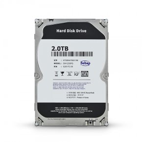 세바프 SM1200RS 2TB 하드 3.5형 PC 컴퓨터 데스크탑 HDD 하드디스크 (리퍼비시)