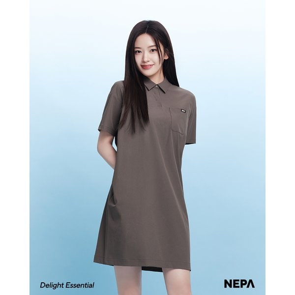 [부산점] 여성 에코 컴포 우븐 폴로 원피스 7J45278