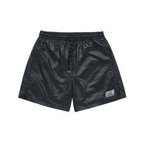 ADLV GLOSSY WOVEN SET UP SHORT PANTS BLACK - 글로시셋업