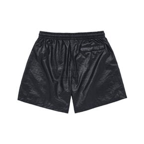 ADLV GLOSSY WOVEN SET UP SHORT PANTS BLACK - 글로시셋업