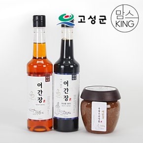 우양수산 메주품은 어간장 500ml+어간장 500ml+어된장 500g