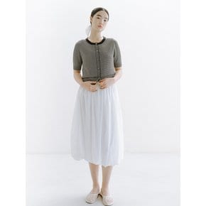 BALLOON MIDI SKIRT_OFF WHITE