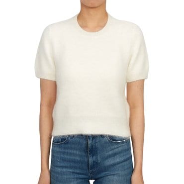 메종마르지엘라 여성 크롭 반팔 니트 S29HL0003 S18269 101