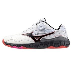 미즈노 MIZUNO 웨이브메달 SP5 보아탁구화 남녀공용 (화이트블랙)