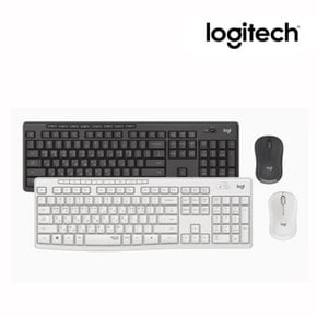 로지텍코리아 로지텍 MK295 SILENT 무선 키보드 마우스 세트 (블랙/화이트)