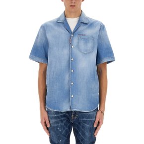 Mens shirt S74DM0798_S30341470 DENIM