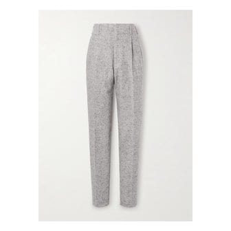 부르넬로쿠치넬리 브루넬로쿠치넬리 스트레이트 플리츠 울 실크 혼방 팬츠 그레이 1647597352601944