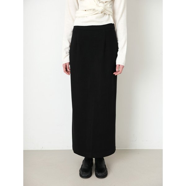 Still Warm Maxi long Skirt - Black