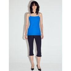 Wired hem spaghetti strap sleeveless top