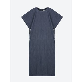 오프온스튜디오 SQUARE DOLMAN SLEEVE DENIM DRESS DARK BLUE