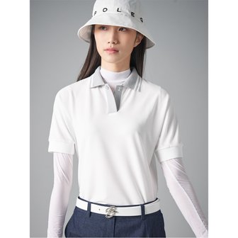 빈폴골프 [Premium] 여성 래글런 블루종핏 반소매 티셔츠  화이트 (BJ4342A521)