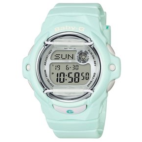 (카시오) Casio 여성 Baby G 시계 039 라이트 민트 BG169R-3 46mm 수지