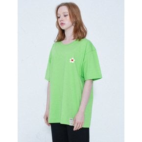 [UNISEX]스몰 플라워하트 스마일 반팔티_7color