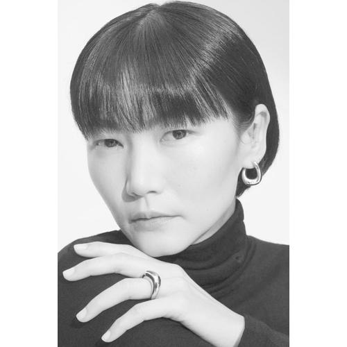 톰우드 이어링 실버 트위스트 후프 귀걸이