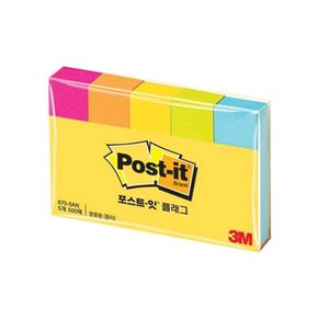 3M 포스트잇 페이지마커 670-5AN/50x15mm/100매x5패