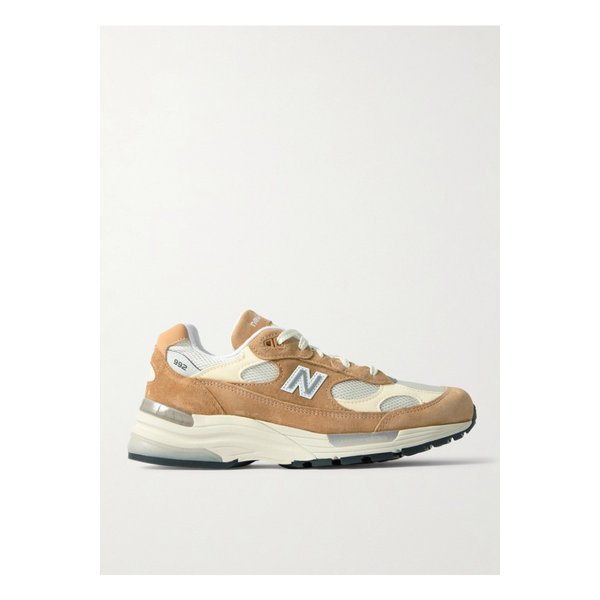 992 코어 스웨이드 가죽 메시 스니커즈 탠 브라운 1647597358659579