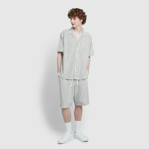 JAJU 25 S/S   남 테리 5부 파자마 세트  J215201104