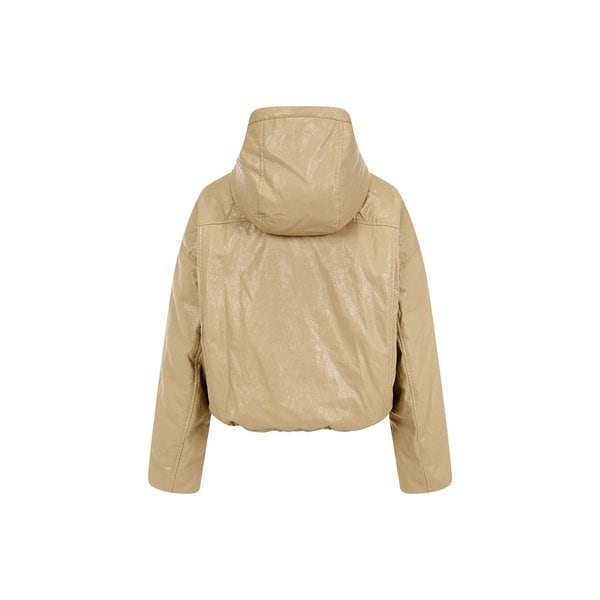 [부산점] [지컷] 링클 레더 후디드 구스다운 점퍼 7214117103