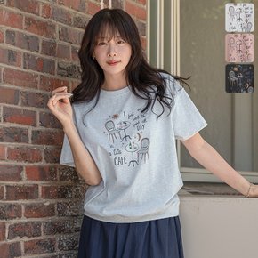 오브엘 프린팅 반팔 티셔츠