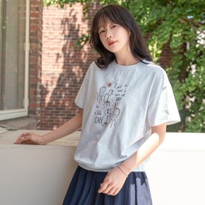 오브엘 프린팅 반팔 티셔츠