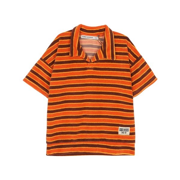 [부산점] 스트라이프 키즈 테리 카라 반팔티셔츠 B126AC022