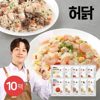 허닭 닭가슴살 곤약볶음밥 250g 10종 10팩