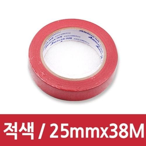 초 강력 접착마스킹 테이프 적색 25mmX38M X ( 2매입 )