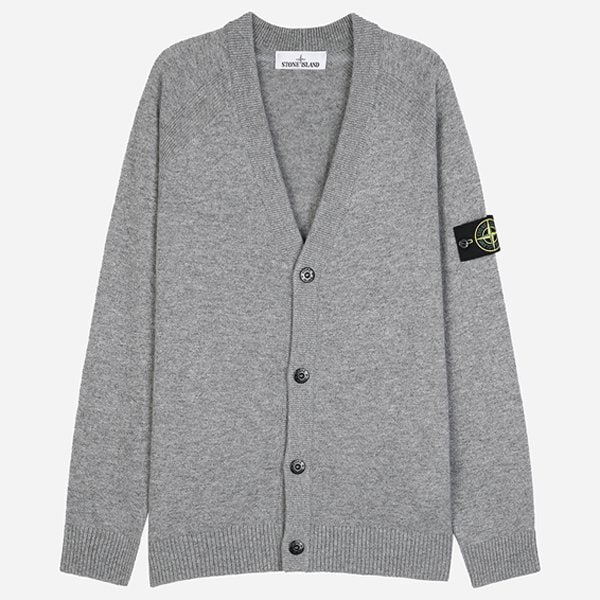 [시흥점] 5F 5100065 S00B4 V0M6B 와펜 패치 리버스 스티치 가디건 시멘트 멜란지