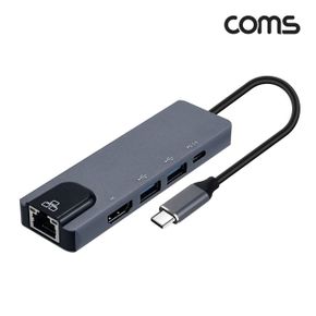 Coms USB C타입 멀티 허브 도킹스테이션 HDMI FW838