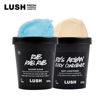 LUSH [공식]환상의 짝꿍 (럽 럽 럽 300g+로즈 아르간 보디 컨디셔너 225g)