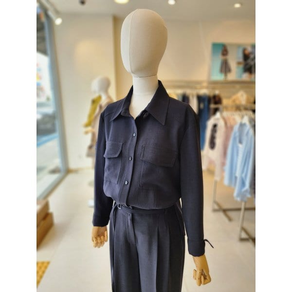 [여주점] [JJ 지고트] 여성 백 벨트 플랫 셔츠 블라우스 GS4M0BL931