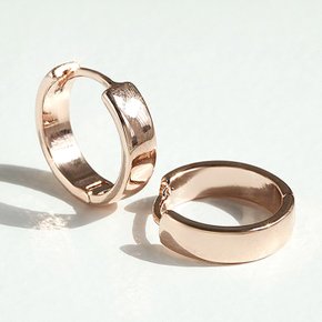 14K G.F 심플 라운딩 원터치 귀걸이 EA3126