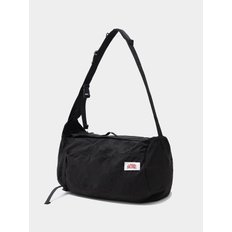 Round Strap Nylon Multi Cross Bag [Black]