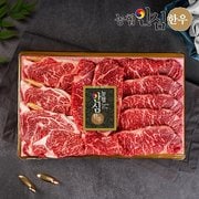 [명절 이후 배송][농협안심한우] 1등급 구이3호 1kg (등심500g+채끝500g) 한우선물세트