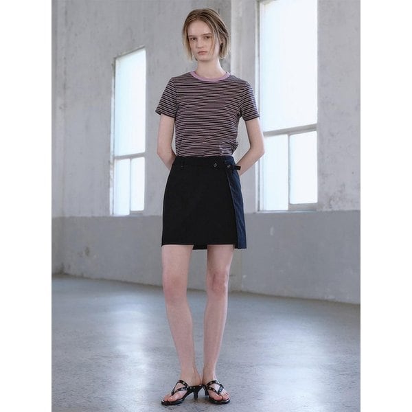 Belted Mini Skirt  Black (KE6327M035)