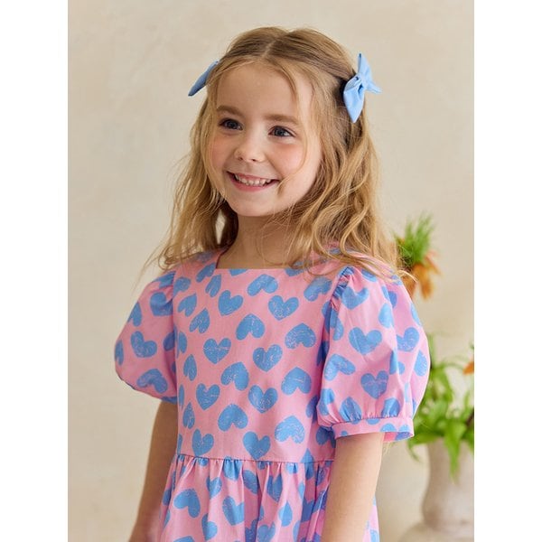 하트 퍼프 원피스