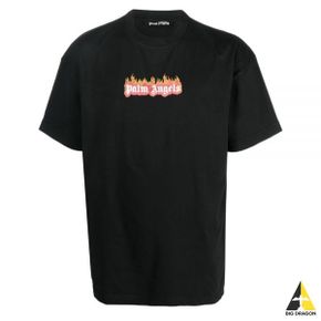 팜엔젤스 GARMENT DYE BURNING LOGO CLASSIC TEE (PMAA072F22JER0041001) (가먼트