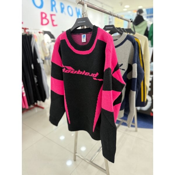 [여주점] 레이싱 배색니트  JFZZ51905