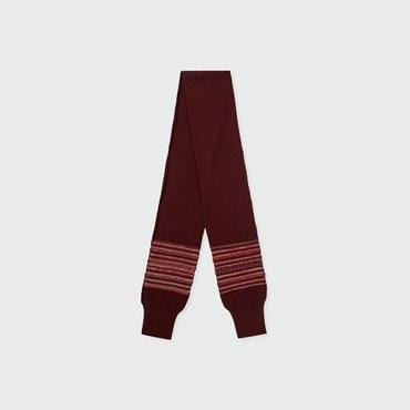 EENK ZIET Stripe Point Muffler - Red Multi