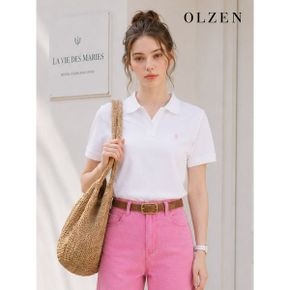 베이직 와플 면 카라 티셔츠 ZLD2TT2101_P391833554