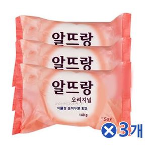 SP오리지널 알뜰비누 남성미용비누 핑크 140g 3Px3개