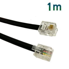 (4137-1M번) 전화케이블 6P4C 1m / 팩스선 전화선1m