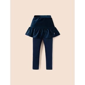 [50%OFF][BEANPOLE KIDS] 네이비 여아 기모 코듀로이 벨로아 치마 레깅스 (BI2927G02R)