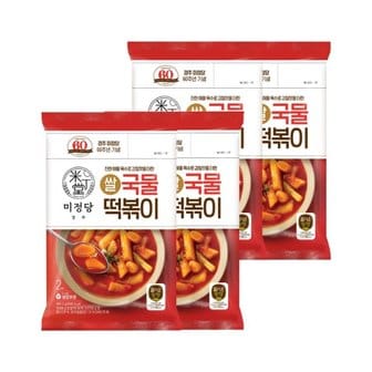 CJ제일제당 즐거운동행 미정당 쌀 국물떡볶이 2인분(401.2g) x4개