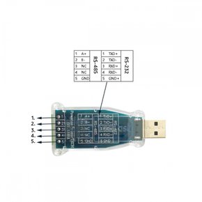 DSD TECH SH-U08A USB-RS422 RS485 어댑터 CH340E 칩 내장 Windows 10, 8, 7에 적용